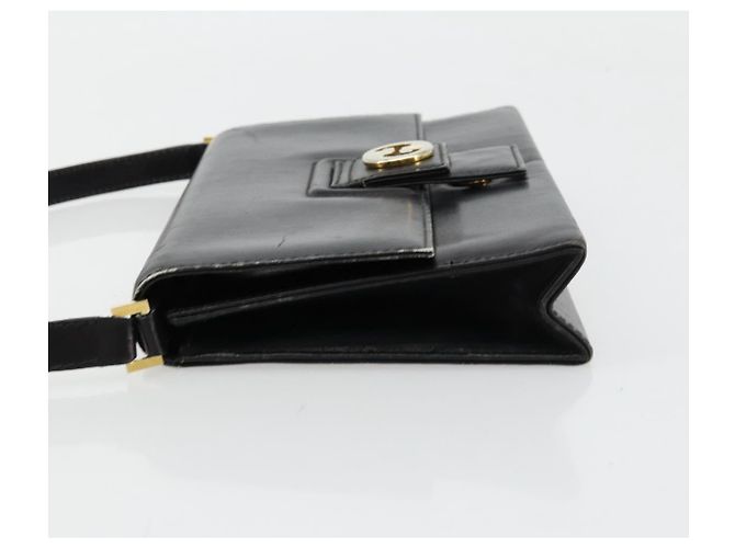 Gucci Borsa a Spalla in Pelle Nera e Oro Auth 177874 Nero D'oro - vista 5