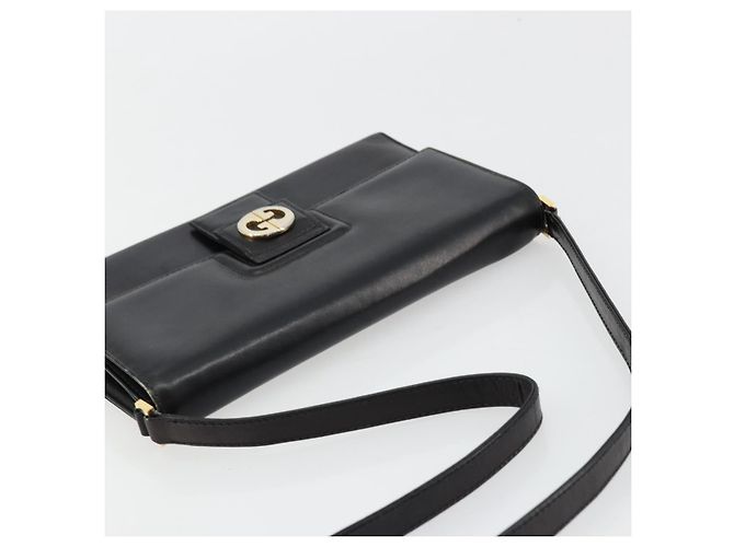 Gucci Borsa a Spalla in Pelle Nera e Oro Auth 177874 Nero D'oro - vista 6