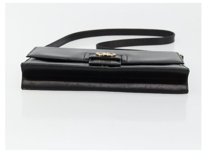 Gucci Borsa a Spalla in Pelle Nera e Oro Auth 177874 Nero D'oro - vista 9