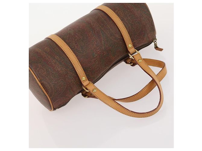 Chloé Borsa a spalla Chloe Fendi Etro in PVC nylon 3 pezzi Nero Marrone Auth 175940 - vista 19