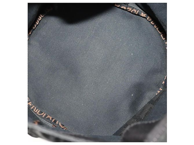 Chloé Borsa a spalla Chloe Fendi Etro in PVC nylon 3 pezzi Nero Marrone Auth 175940 - vista 8