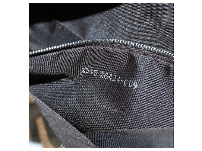 Borsa a spalla Mamma Baguette in tela Zucca FENDI nera e marrone Auth 177212SAV Nero - vista 11