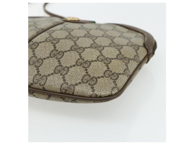 Gucci Borsa a Spalla GG Supreme PVC Beige Oro 904 02 047 Auth 178634 D'oro - vista 10