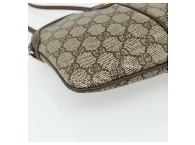 Gucci Borsa a Spalla GG Supreme PVC Beige Oro 904 02 047 Auth 178634 D'oro - vista 11