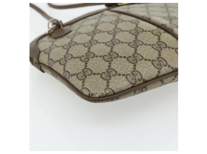 Gucci Borsa a Spalla GG Supreme PVC Beige Oro 904 02 047 Auth 178634 D'oro - vista 13