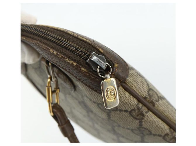 Gucci Borsa a Spalla GG Supreme PVC Beige Oro 904 02 047 Auth 178634 D'oro - vista 14