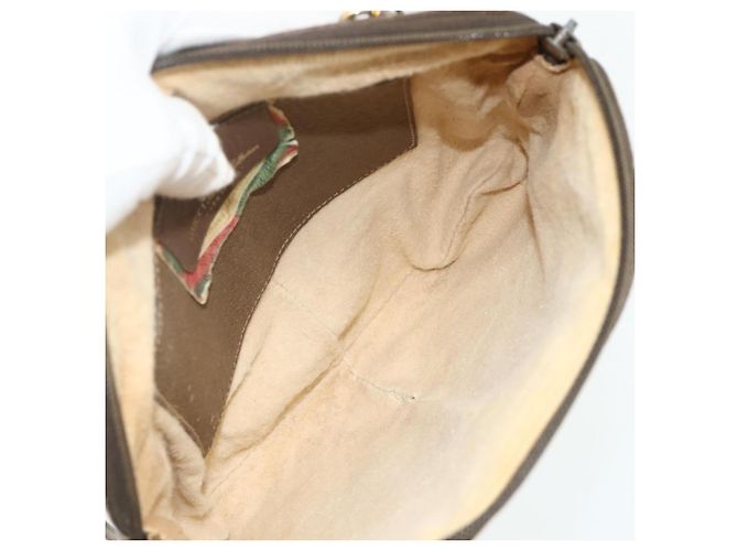 Gucci Borsa a Spalla GG Supreme PVC Beige Oro 904 02 047 Auth 178634 D'oro - vista 16