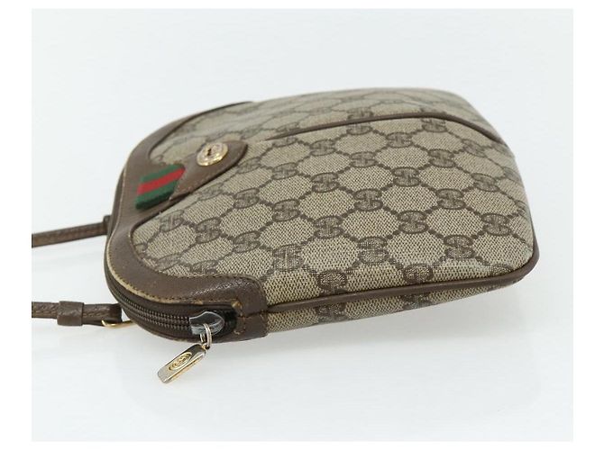 Gucci Borsa a Spalla GG Supreme PVC Beige Oro 904 02 047 Auth 178634 D'oro - vista 4