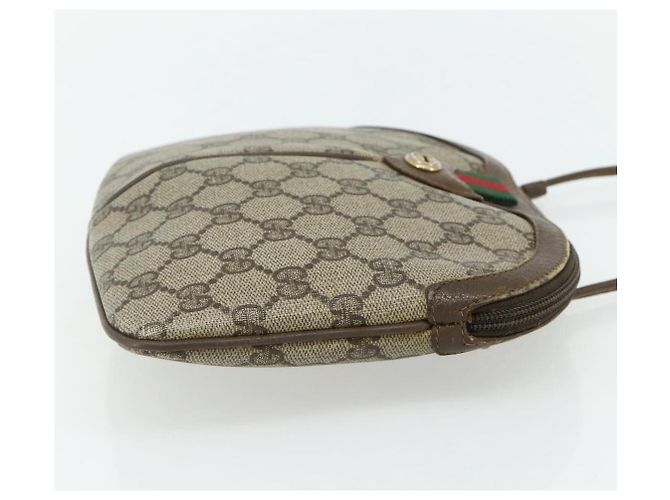 Gucci Borsa a Spalla GG Supreme PVC Beige Oro 904 02 047 Auth 178634 D'oro - vista 5