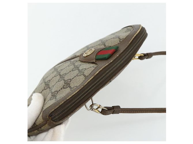 Gucci Borsa a Spalla GG Supreme PVC Beige Oro 904 02 047 Auth 178634 D'oro - vista 6
