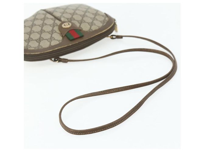Gucci Borsa a Spalla GG Supreme PVC Beige Oro 904 02 047 Auth 178634 D'oro - vista 7