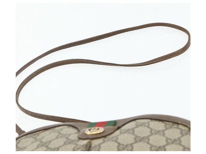 Gucci Borsa a Spalla GG Supreme PVC Beige Oro 904 02 047 Auth 178634 D'oro - vista 8