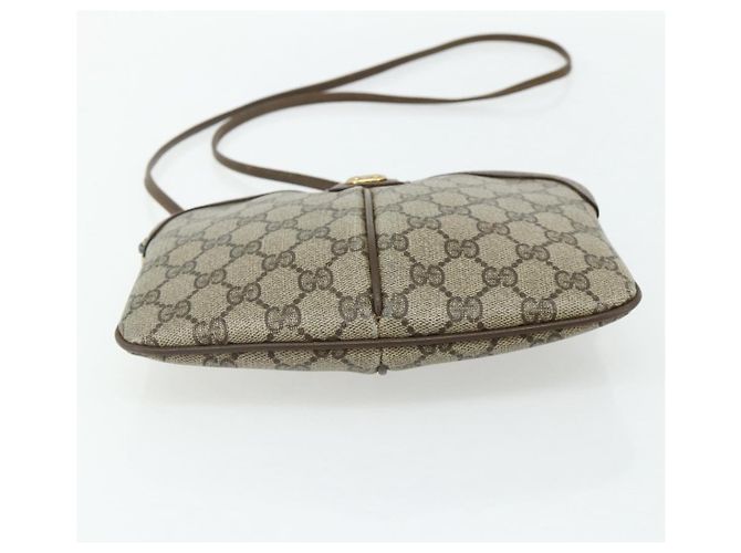 Gucci Borsa a Spalla GG Supreme PVC Beige Oro 904 02 047 Auth 178634 D'oro - vista 9