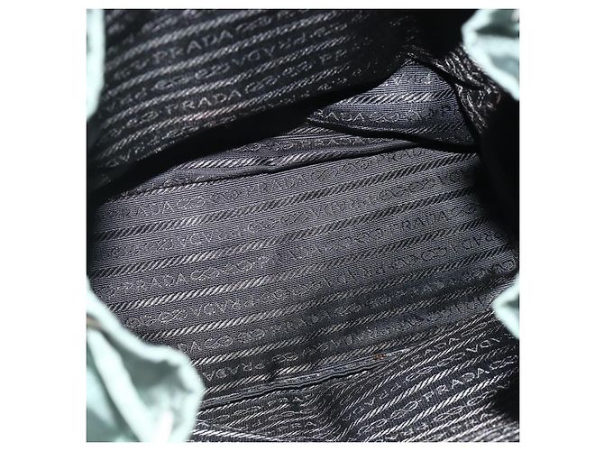 PRADA Rucksack aus Nylon grün silber authentisch 177517 - Ansicht 11
