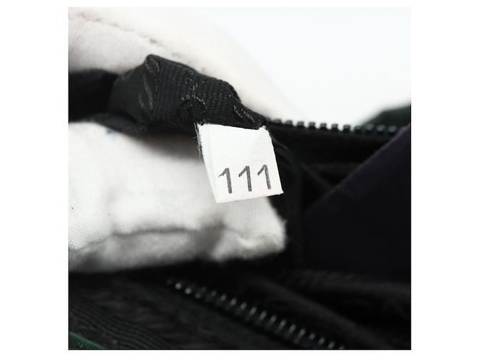 PRADA Rucksack aus Nylon grün silber authentisch 177517 - Ansicht 12