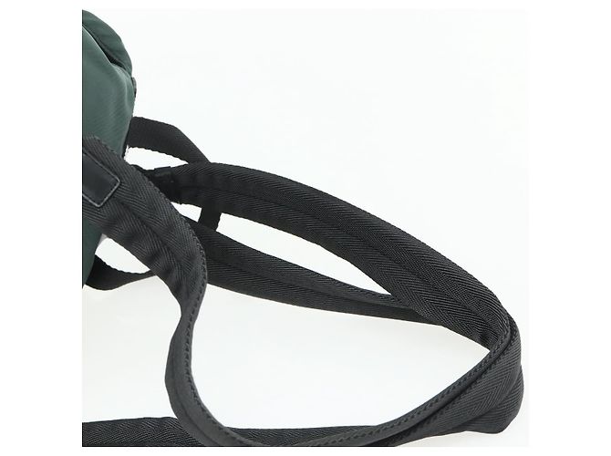 PRADA Rucksack aus Nylon grün silber authentisch 177517 - Ansicht 14