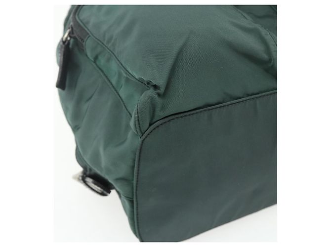 PRADA Rucksack aus Nylon grün silber authentisch 177517 - Ansicht 16