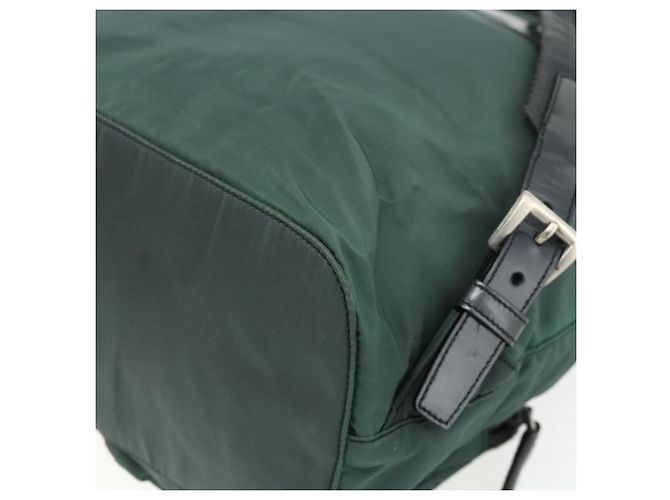 PRADA Rucksack aus Nylon grün silber authentisch 177517 - Ansicht 17