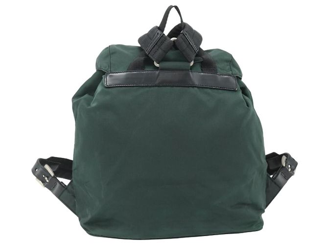 PRADA Rucksack aus Nylon grün silber authentisch 177517 - Ansicht 2