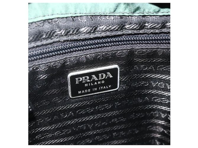 PRADA Rucksack aus Nylon grün silber authentisch 177517 - Ansicht 22