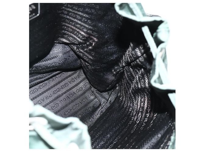 PRADA Rucksack aus Nylon grün silber authentisch 177517 - Ansicht 23