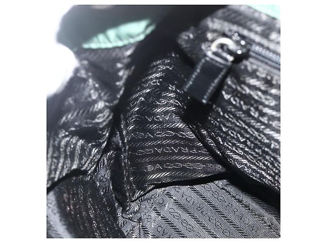 PRADA Rucksack aus Nylon grün silber authentisch 177517 - Ansicht 24