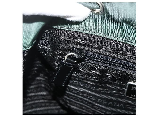 PRADA Rucksack aus Nylon grün silber authentisch 177517 - Ansicht 25