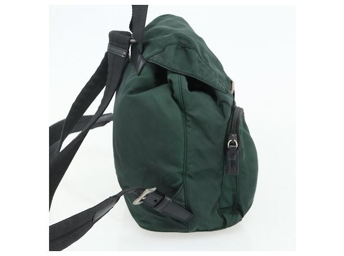PRADA Rucksack aus Nylon grün silber authentisch 177517 - Ansicht 3