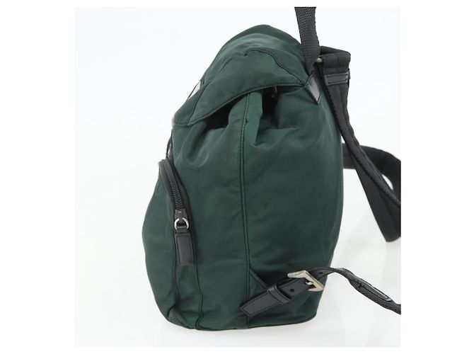 PRADA Rucksack aus Nylon grün silber authentisch 177517 - Ansicht 4