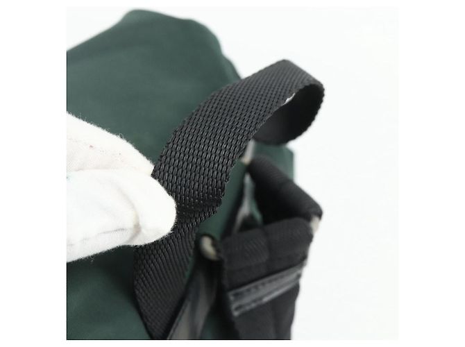 PRADA Rucksack aus Nylon grün silber authentisch 177517 - Ansicht 7