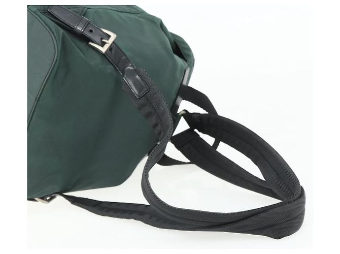 PRADA Rucksack aus Nylon grün silber authentisch 177517 - Ansicht 9