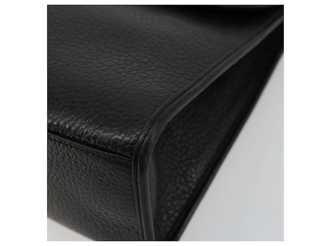 Borsa a mano Christian Dior in pelle nera e oro Auth 177815 Nero D'oro - vista 10