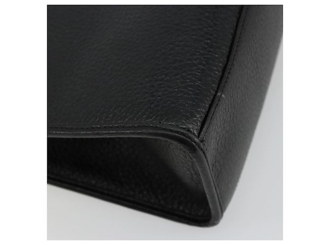 Borsa a mano Christian Dior in pelle nera e oro Auth 177815 Nero D'oro - vista 13