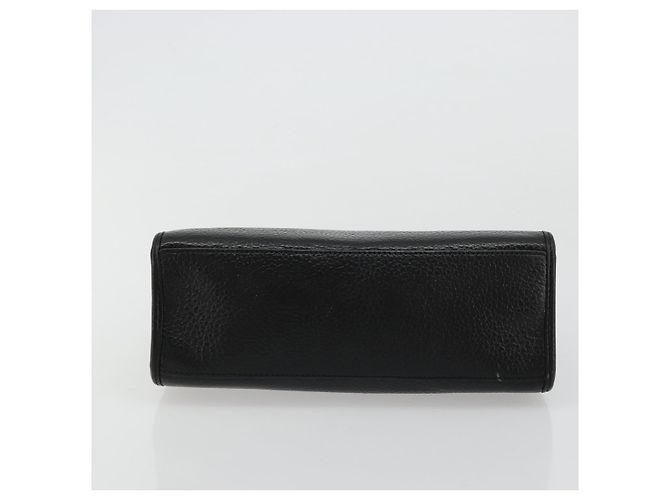 Borsa a mano Christian Dior in pelle nera e oro Auth 177815 Nero D'oro - vista 9