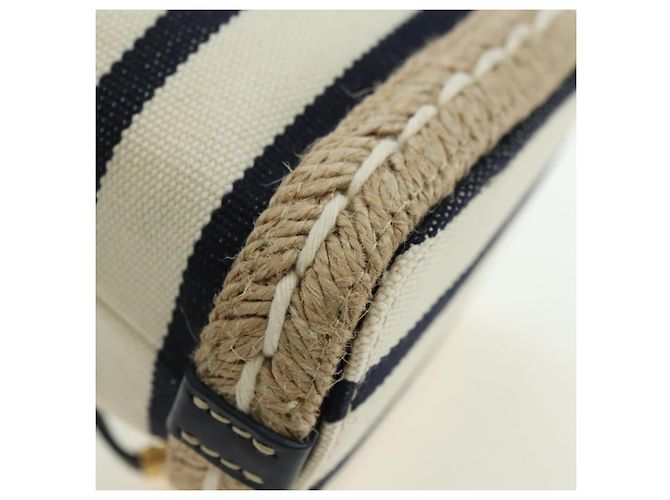 PRADA Borsa a Spalla con Catena in Tela Oro Beige Auth 177142SM D'oro - vista 15