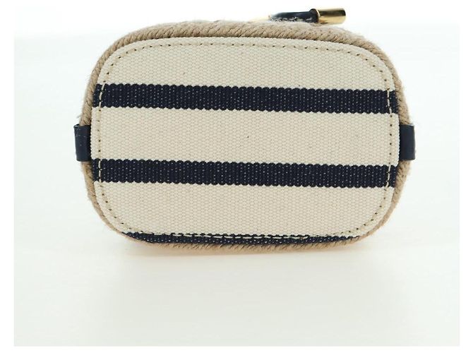 PRADA Borsa a Spalla con Catena in Tela Oro Beige Auth 177142SM D'oro - vista 5