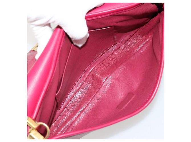 LOUIS VUITTON Bolsa Baguette Trapezi Art Deco Couro Rosa LV Auth 177283V - vista 11