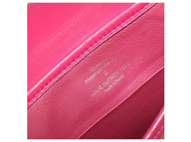 LOUIS VUITTON Bolsa Baguette Trapezi Art Deco Couro Rosa LV Auth 177283V - vista 19