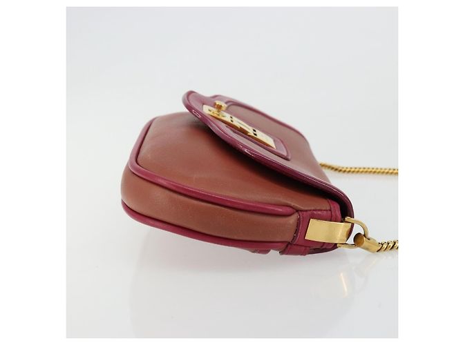 LOUIS VUITTON Bolsa Baguette Trapezi Art Deco Couro Rosa LV Auth 177283V - vista 3