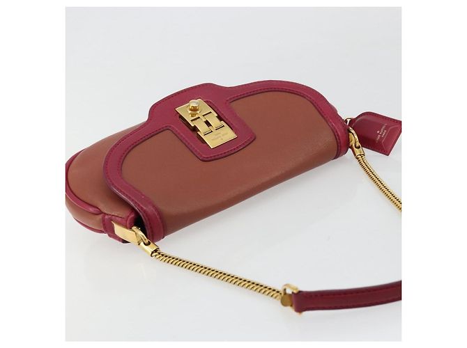 LOUIS VUITTON Bolsa Baguette Trapezi Art Deco Couro Rosa LV Auth 177283V - vista 6