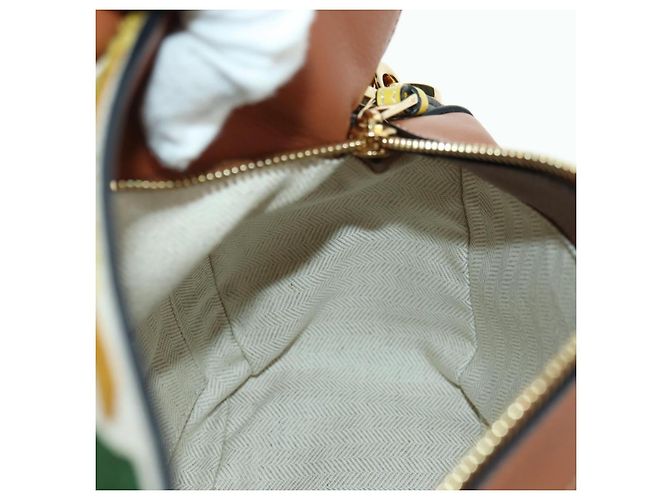 LOEWE Borsa Puzzle Piccola Hammock Borsa a Mano Pelle Marrone Oro Auth 177978SM D'oro - vista 25