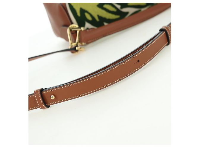 LOEWE Borsa Puzzle Piccola Hammock Borsa a Mano Pelle Marrone Oro Auth 177978SM D'oro - vista 9