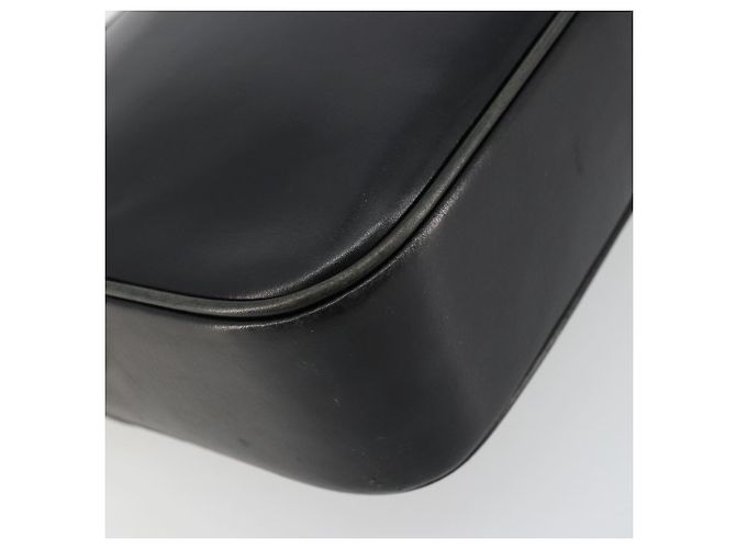 Céline Borsa a Spalla in Pelle Nera e Oro Auth 177801 Nero D'oro - vista 16