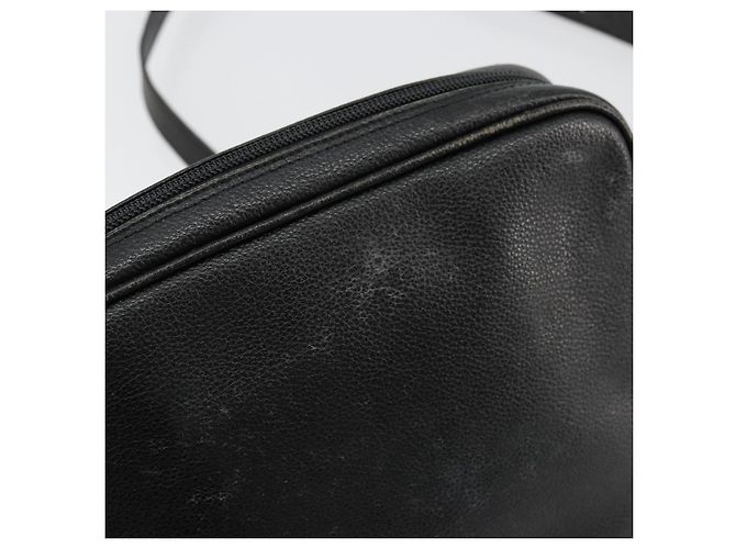 SAINT LAURENT Borsa a Spalla Pelle Nera Oro Auth 177530 Nero D'oro - vista 14