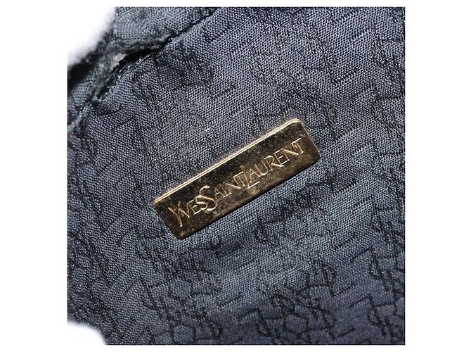 SAINT LAURENT Borsa a Spalla Pelle Nera Oro Auth 177530 Nero D'oro - vista 17