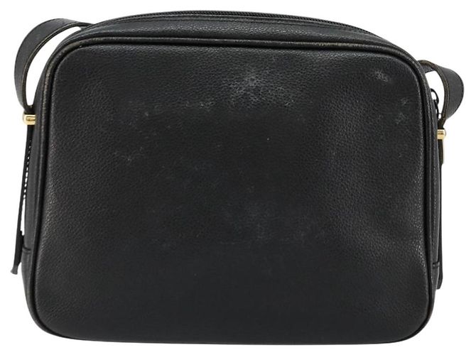 SAINT LAURENT Borsa a Spalla Pelle Nera Oro Auth 177530 Nero D'oro - vista 3