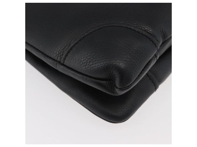 Borsa a Spalla in Pelle Nera e Oro GUCCI 108964 Auth 178939V Nero D'oro - vista 10