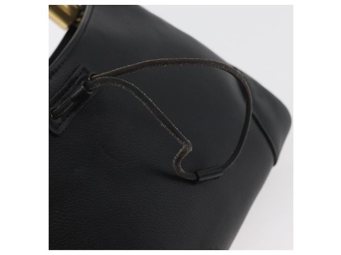 Borsa a Spalla in Pelle Nera e Oro GUCCI 108964 Auth 178939V Nero D'oro - vista 14
