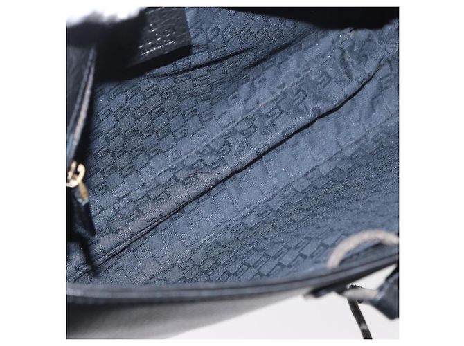 Borsa a Spalla in Pelle Nera e Oro GUCCI 108964 Auth 178939V Nero D'oro - vista 16
