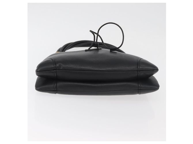 Borsa a Spalla in Pelle Nera e Oro GUCCI 108964 Auth 178939V Nero D'oro - vista 9